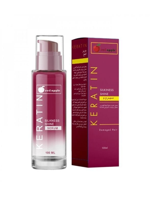 Red Apple Keratin Hair Serum for Shine & Heat Protection, 100ml