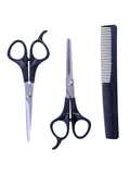 Salon System Professional Hair Scissors & Comb Set - 3 Pieces