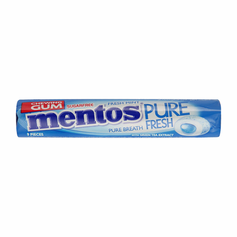 Sweet Mint Gum Mentos Pure Fresh Sugar-Free Long-Lasting Flavour 15.75g