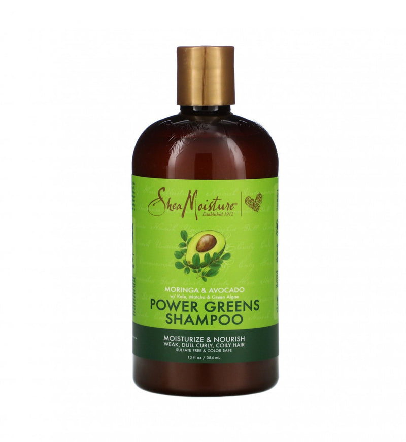 Shea Moisture Shampoo Power Greens Avocado Hydrating Shine 384ml