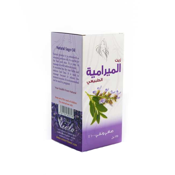 Sage Oil For Grey Hair Nourishing Botanical Extract Viola 125ml