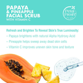 Best Facial Exfoliating Scrub Papaya Pineapple Brightening Petal Fresh 200ml