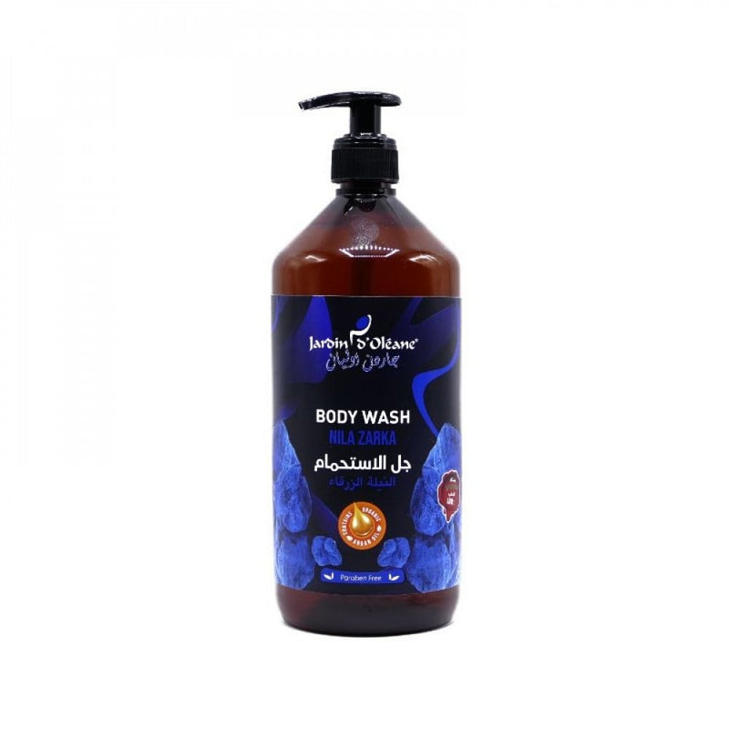 Shower Gel With Argan Oil Blue Indigo Moisturising Garden Olean 1 Liter
