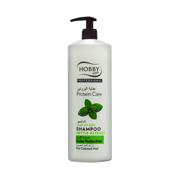 Hobby Protein Care Shampoo Nettle Extract - Strengthening for Colored Hair (1000 ml)