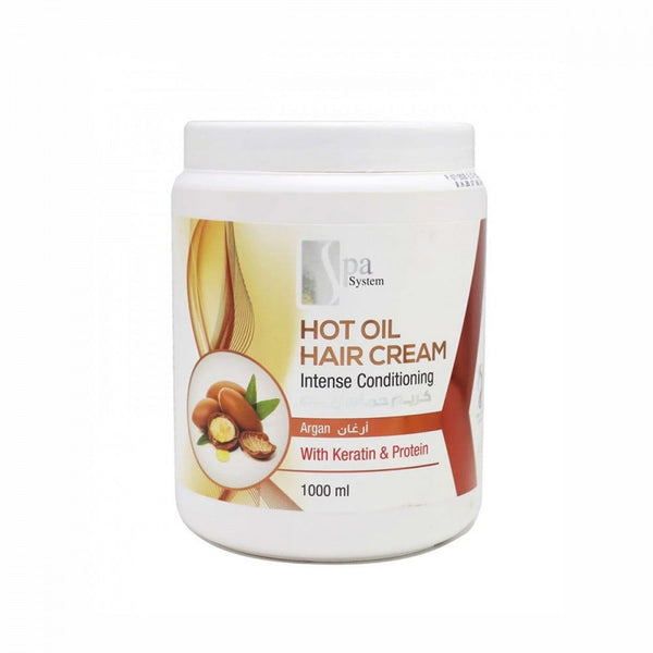 Spa System Argan Oil Hair Conditioner Cream, Moisturizing Treatment, 1000ml