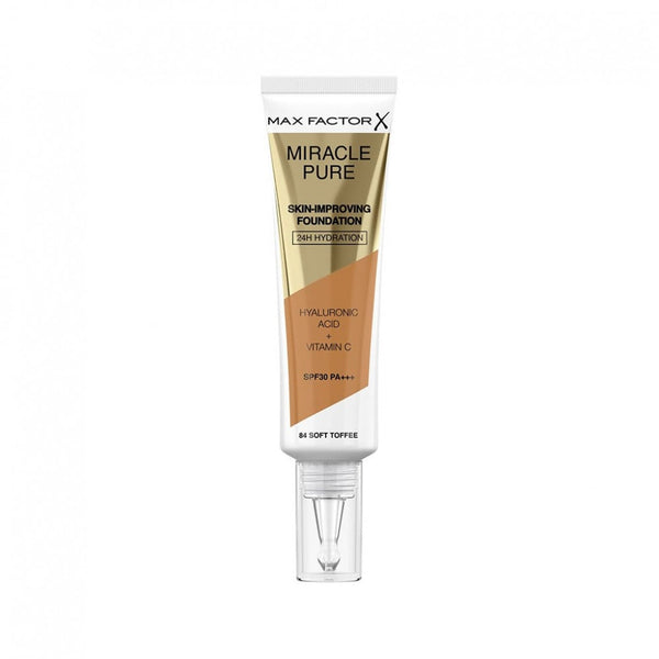 Max Factor Miracle Pure Liquid Foundation SPF 30, Soft Toffee 84, 30ml