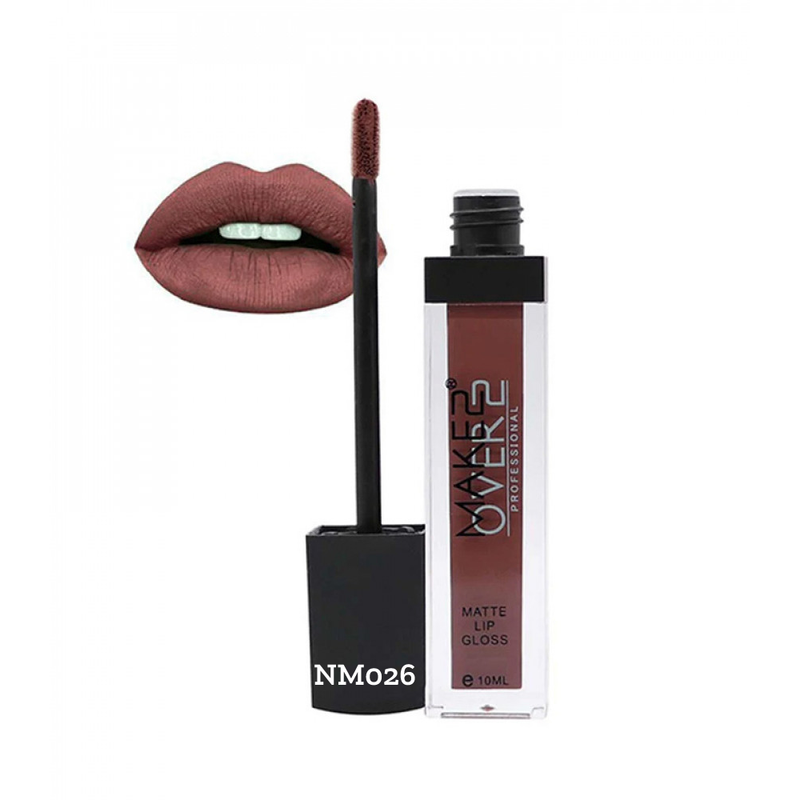 Make Over 22 Matte Lip Gloss NM026, Fluid, Long-Lasting