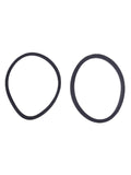 Salon System Black Plastic Hair Elastics (Pack of 10)