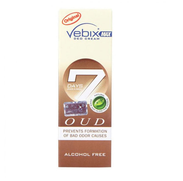 Natural Cream Deodorant Oriental Oud Fragrance Long-Lasting Vebix 25ml