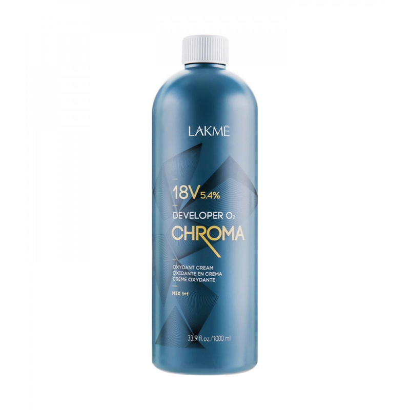 Lakme Chroma Developer O2 Cream 18 Vol 5.4% Hair Lightening 1000ml