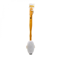 Wooden Bath Brush with Long Handle for Body Exfoliation and Cleansing