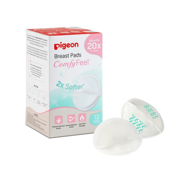 Pigeon Honeycomb Breast Pads Leak-Proof Absorbent Polymer 12 Pack