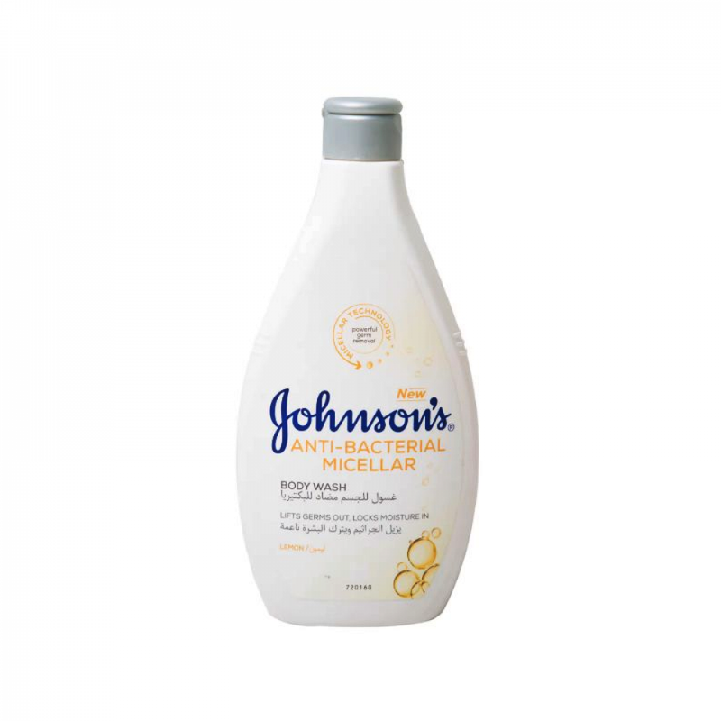 Moisturizing Body Wash Lemon Micellar Technology Gentle Cleansing Johnson's 400m