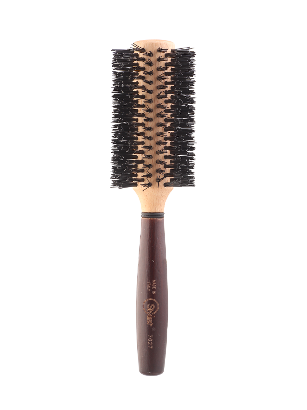 Stylist Heat Resistant Hair Brush, Brown - 7027