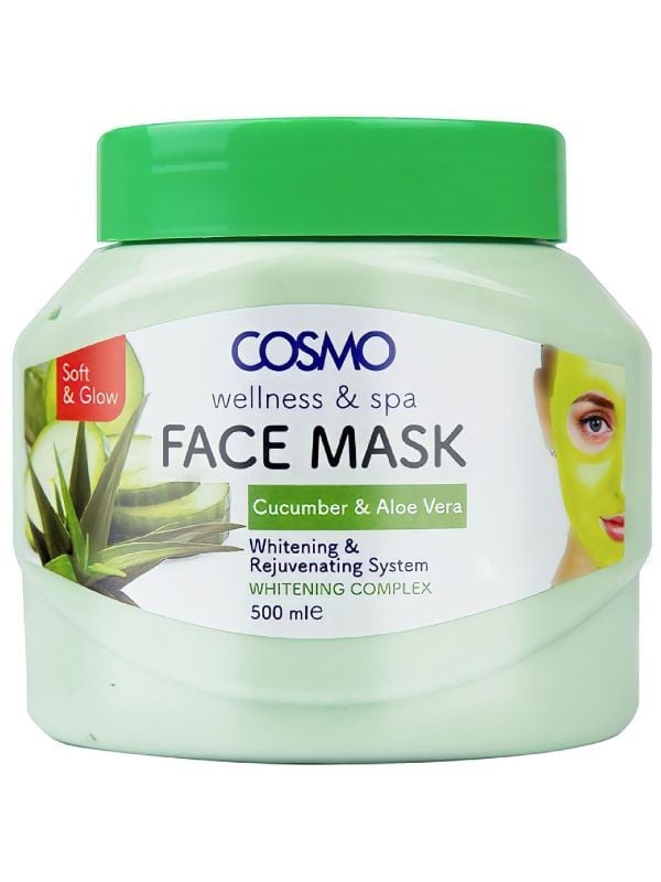Cosmo Cucumber and Aloe Vera Facial Mask, 500 ml