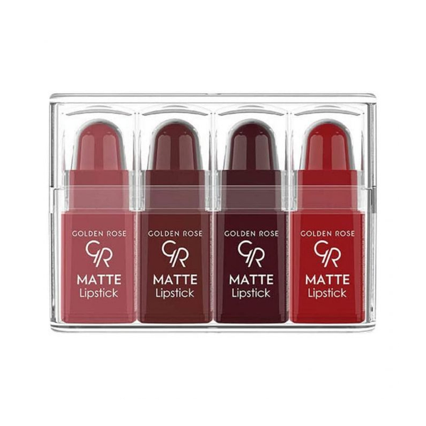 Golden Rose Matte Mini Lipstick with Vitamin E Long-Lasting 4g