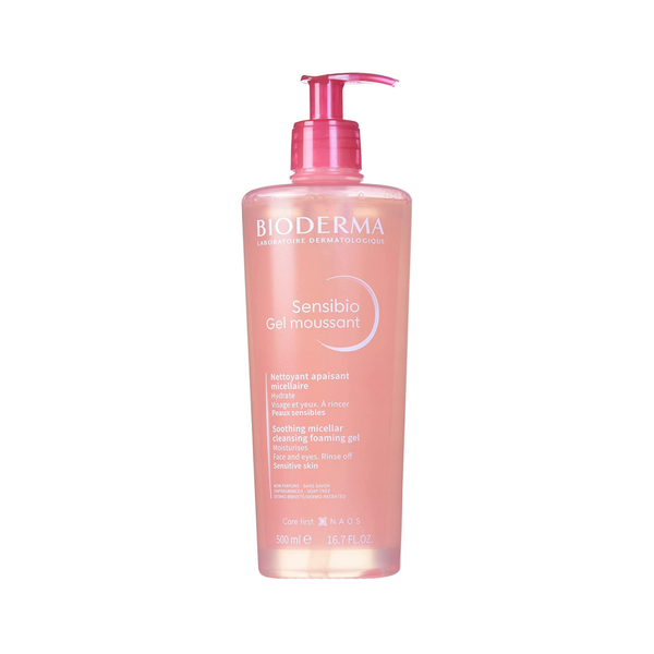 Bioderma Sensibio Foaming Cleansing Gel, Sensitive Skin, 500ml