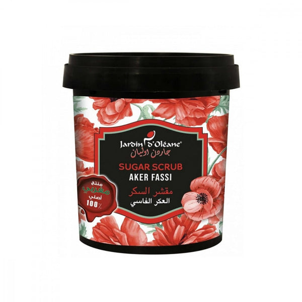 Sugar Body Scrub with Aker Fassi Natural Exfoliating Glow Jardin Olean 600g