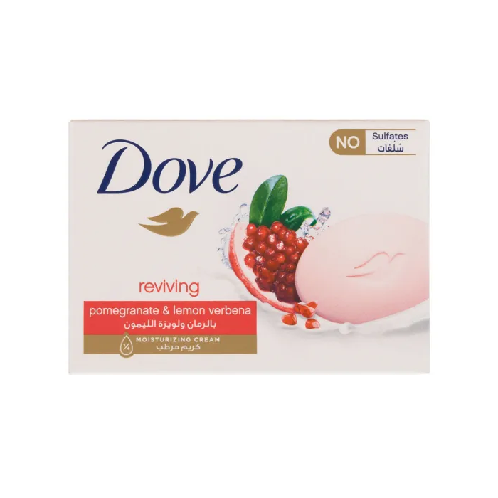 Dove Soap Bar Pomegranate and Lemon Scent Moisturizing Formula 125g