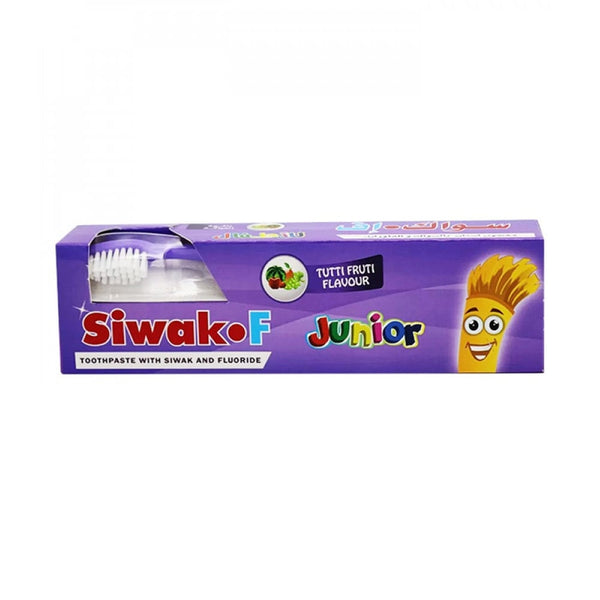 Siwak F Children's Toothpaste, Fluoride Formula, Fruit Flavor, 50g
