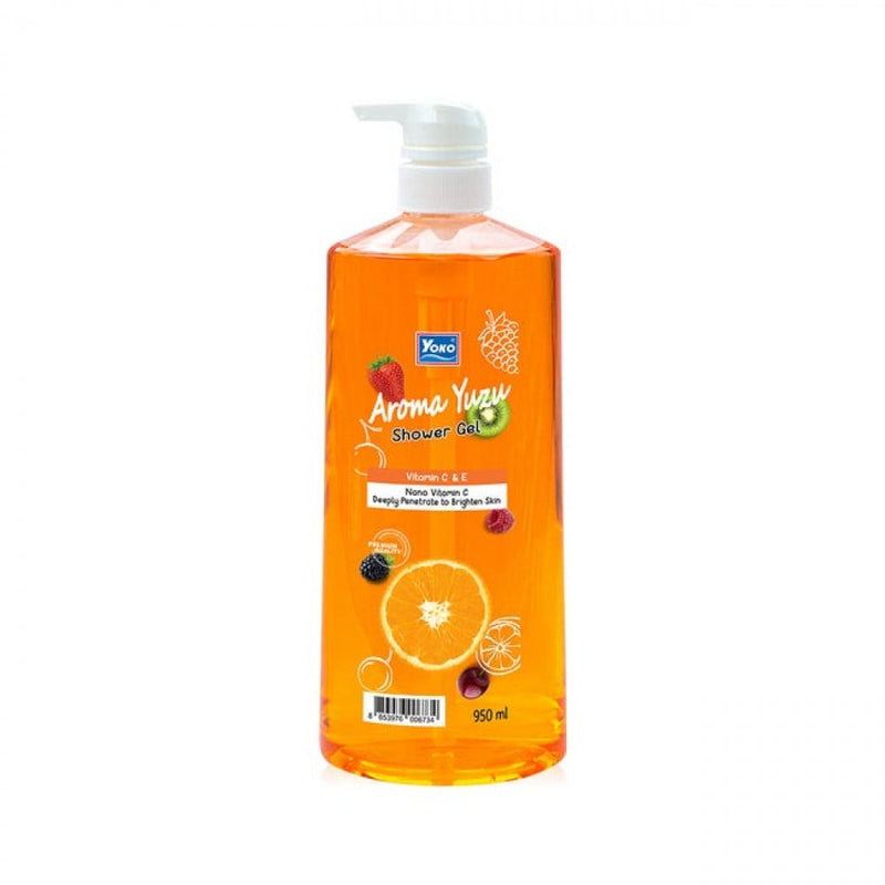 Yoko Aroma Yuzu Shower Gel Moisturizing 950g with Loofah
