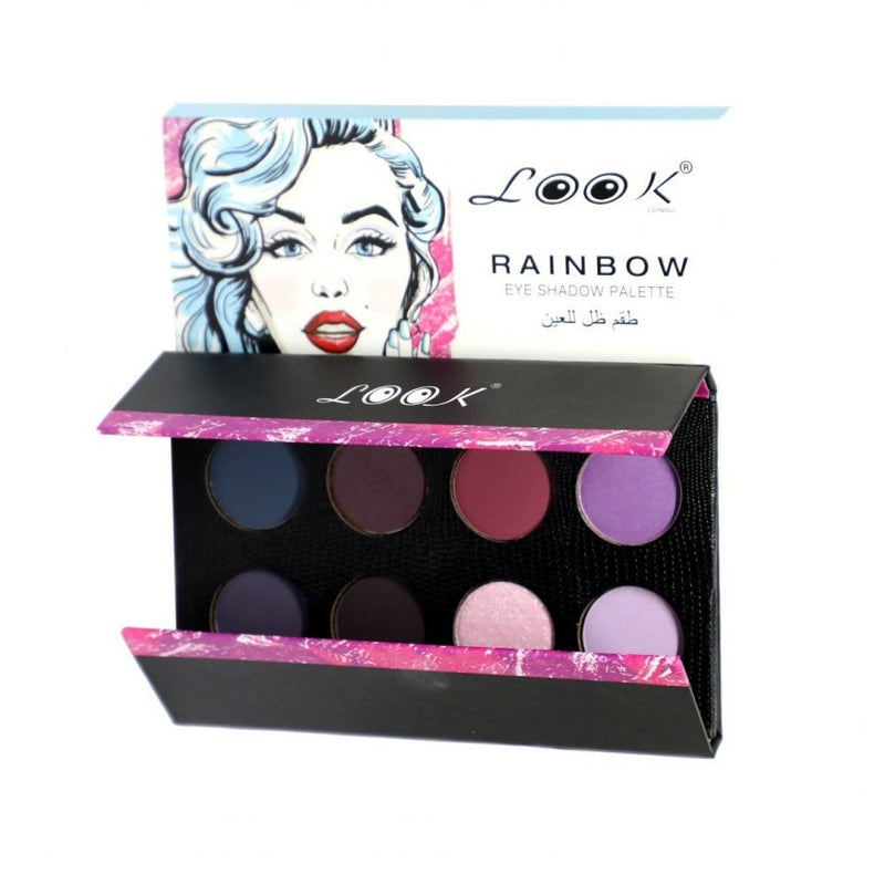 Look Rainbow 8-Color Eyeshadow Palette No. 03 Smoky Metallic