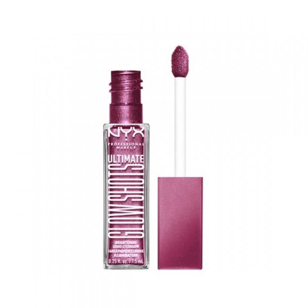 Nyx Ultimate Glow Shots Liquid Eyeshadow, Vitamin C, Plum Player, 7.5ml