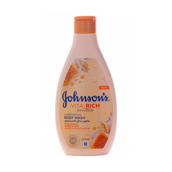 Shower Gel for Sensitive Skin Milk Honey & Oat Gentle Wash Johnson's 400ml