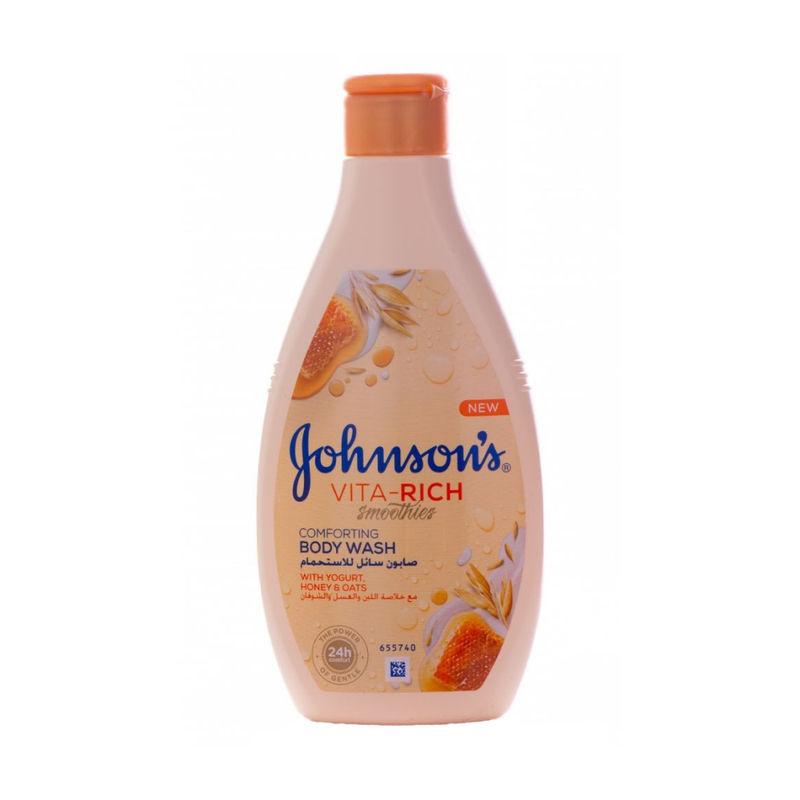 Shower Gel for Sensitive Skin Milk Honey & Oat Gentle Wash Johnson's 400ml