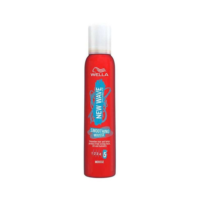 Wella New Wave Smooth Hair Foam, Wavy Hair Styling Mousse, 200 ml