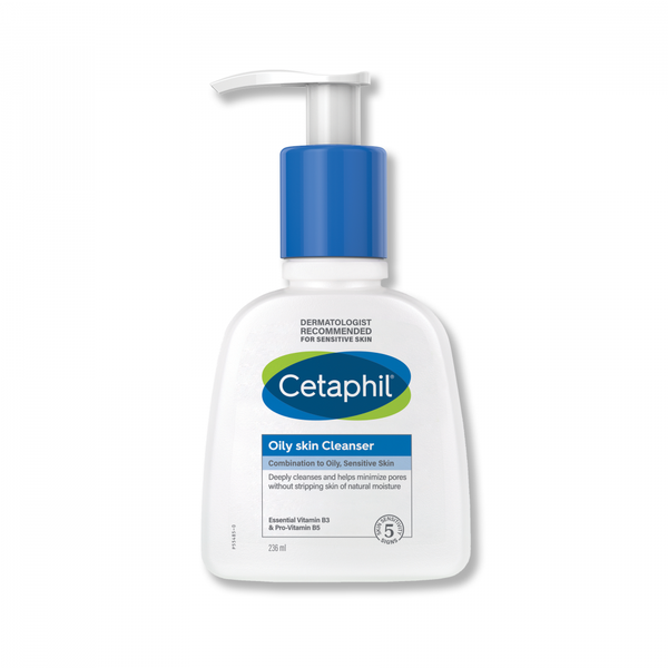 Cetaphil Oily Skin Cleanser, Foaming Face Wash, Acne-Prone Skin, 236 ml