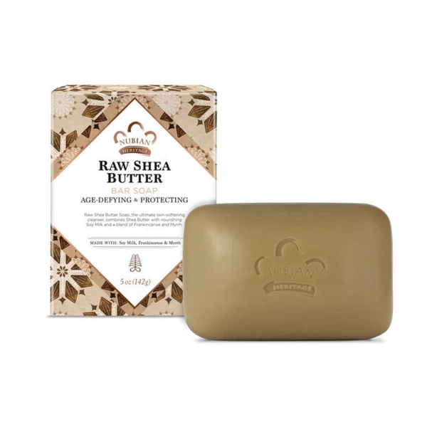 Nubian Heritage Raw Shea Butter Soap Moisturizing Body and Face Bar