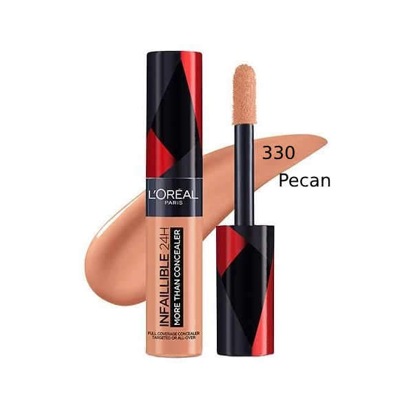 L'Oreal Paris Infallible Concealer 330 Pecan 24-Hour Coverage 11 ml