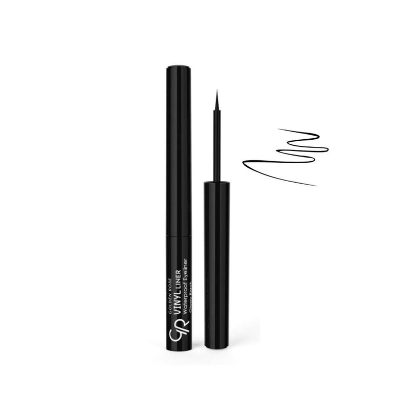 Golden Rose Vinyl Eyeliner Waterproof Glossy Black 2.7ml