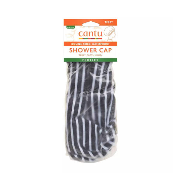 Cantu Fabric Lined Shower Cap Quilted Terry Cloth Waterproof
