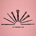 Eye Shadow Brush Set Synthetic Fibres Professional Application Brashes Q 10pcs