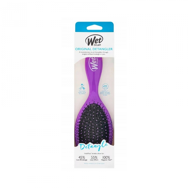 Wet Brush Original Detangling Hair Brush, Flexible Bristles, Purple