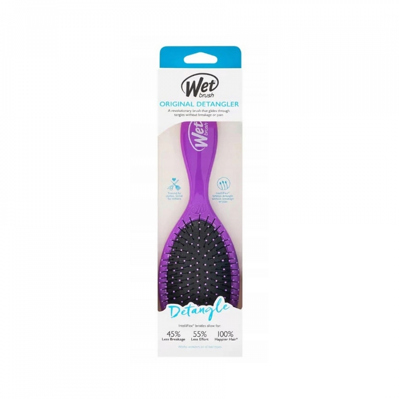 Wet Brush Original Detangling Hair Brush, Flexible Bristles, Purple