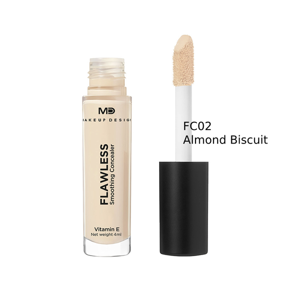 MD Flawless Concealer FC02 Almond Biscuit 4ml Full Coverage