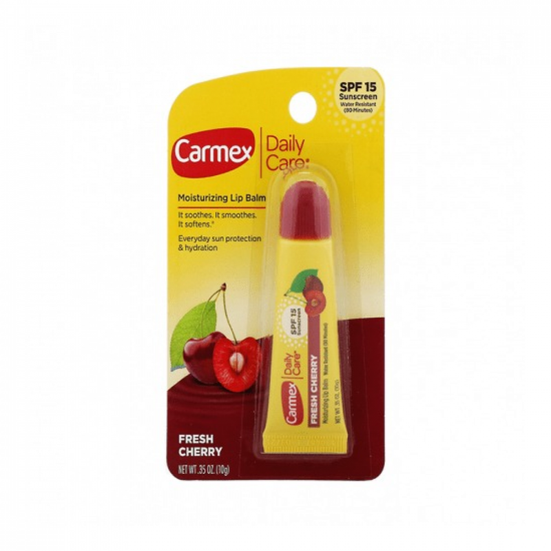 Carmex Cherry Flavored Lip Balm for Moisturizing 10g