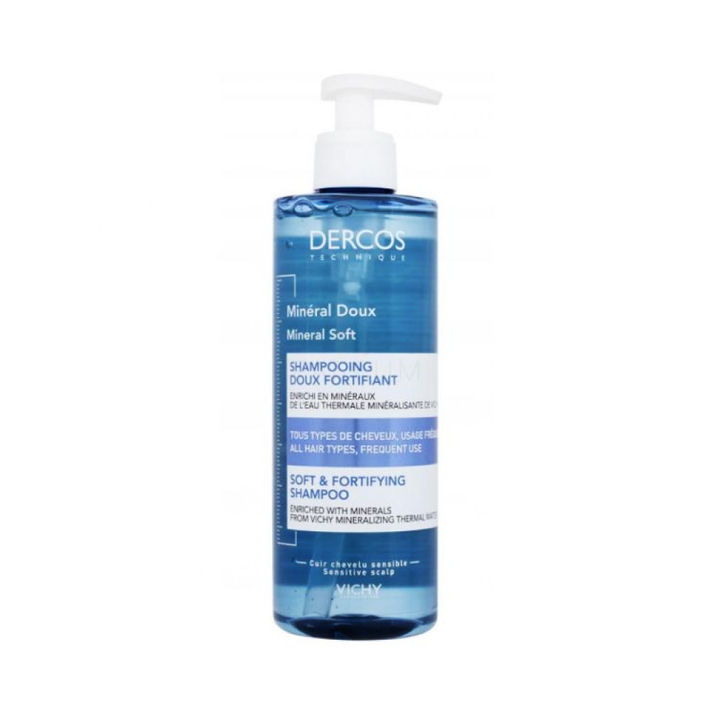 Vichy Dercos Smoothing and Strengthening Shampoo with Mineral Fortifying, 400ml