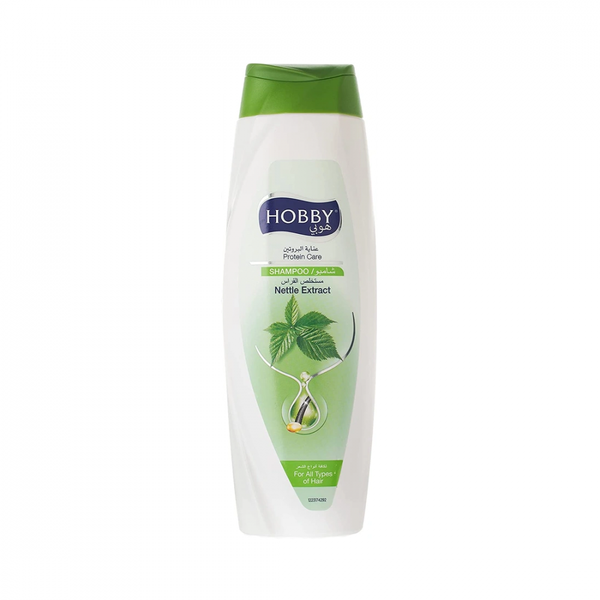 Hobby Protein Shampoo with Nettle Extract, Moisturizing and Shine-Enhancing, 600 ml
