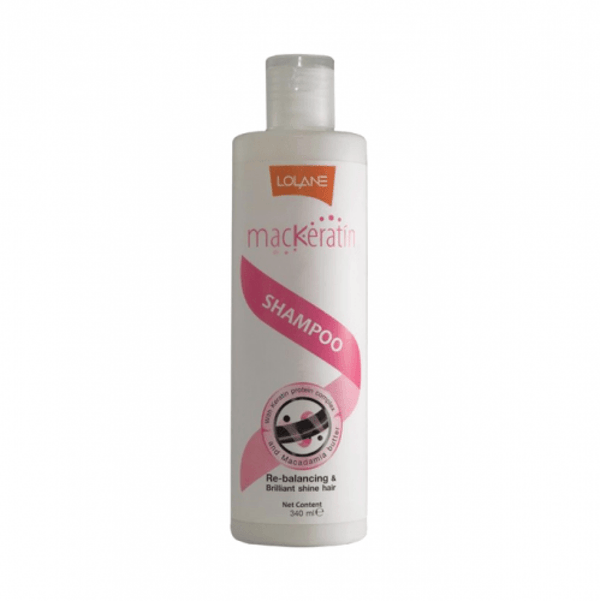 Lolane Keratin Shampoo, Strengthening Formula for Damaged Hair, 340ml