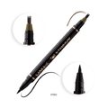 Make Over 22 Dual Eyebrow and Eyeliner Pencil Waterproof Black/Soft Brown EY003