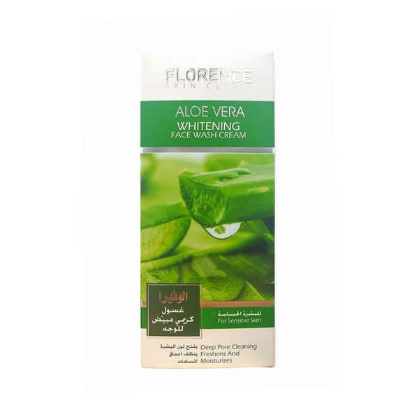 Florence Brightening Cream Face Wash, Aloe Vera, 150ml