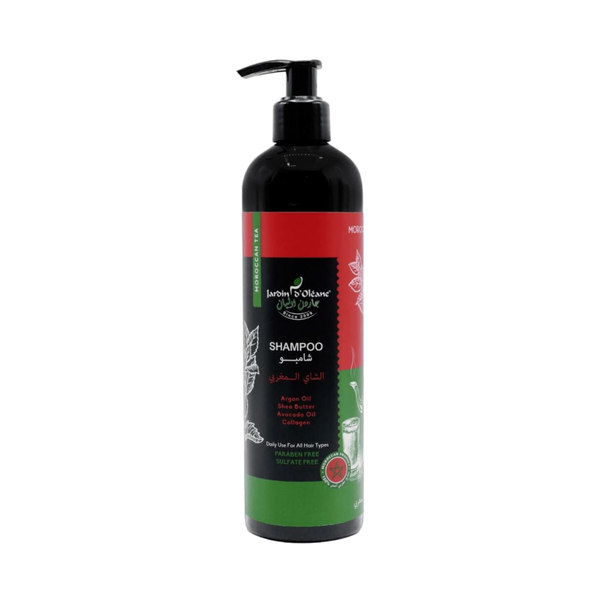 Tea Tree Shampoo Moroccan Argan Oil Nourishing Paraben-Free Jardin Éléane 380ml