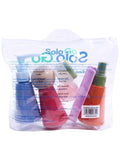 Solo Go Refillable Travel Bottle Set - 6 Pieces for Personal Care Products