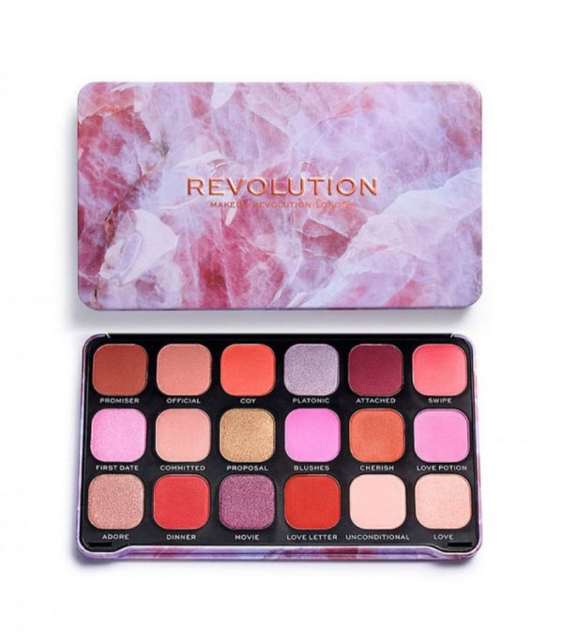 Revolution Forever Flawless Eyeshadow Palette, 18 Shades, Matte and Shimmer