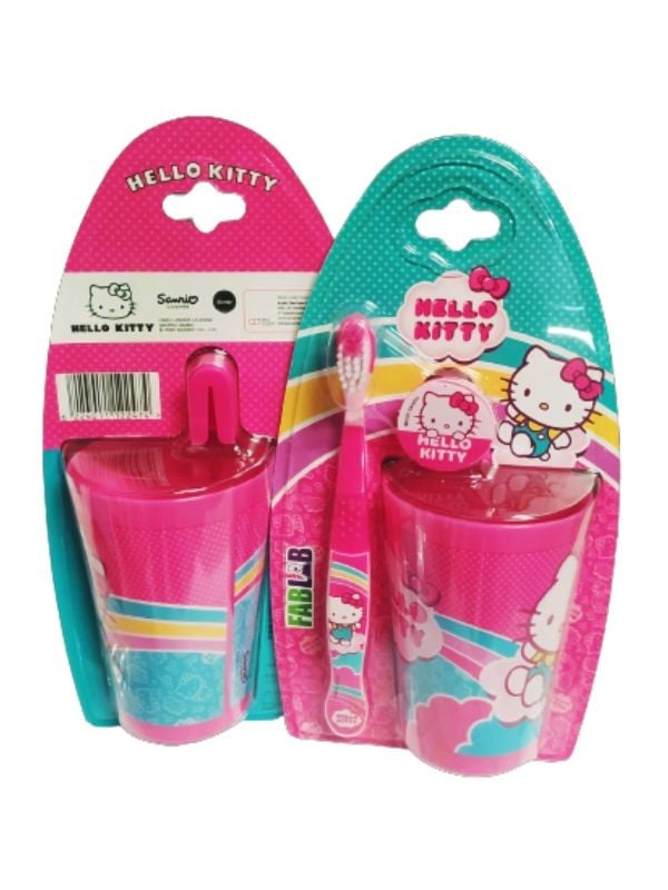 Hello Kitty Children's Toothbrush with Cover and Rinse Cup