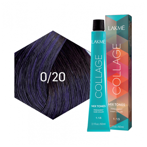 Lakme Permanent Hair Dye 0.20 Violet 60ml Gray Coverage